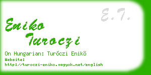 eniko turoczi business card
